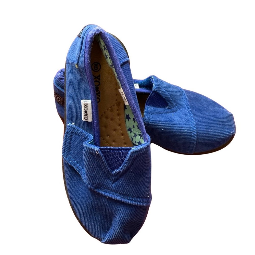 Blue Corduroy Shoe